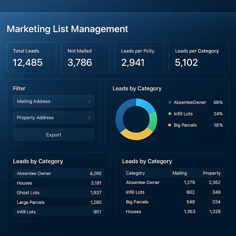 Marketing List Management & Automation Tool